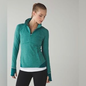 Lululemon Runderful 1/2 zip size 10